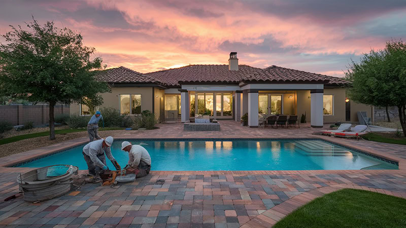 custom paver installation